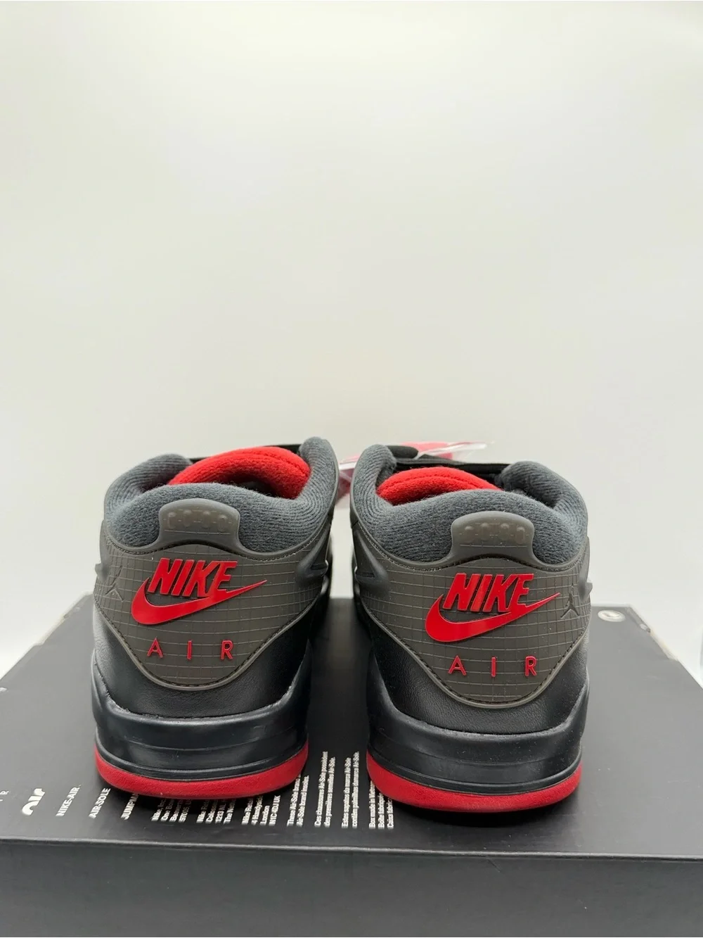 Nike Air Jordan 4 RM Black Varsity Red FQ7939-060 Men’s Size 10.5
